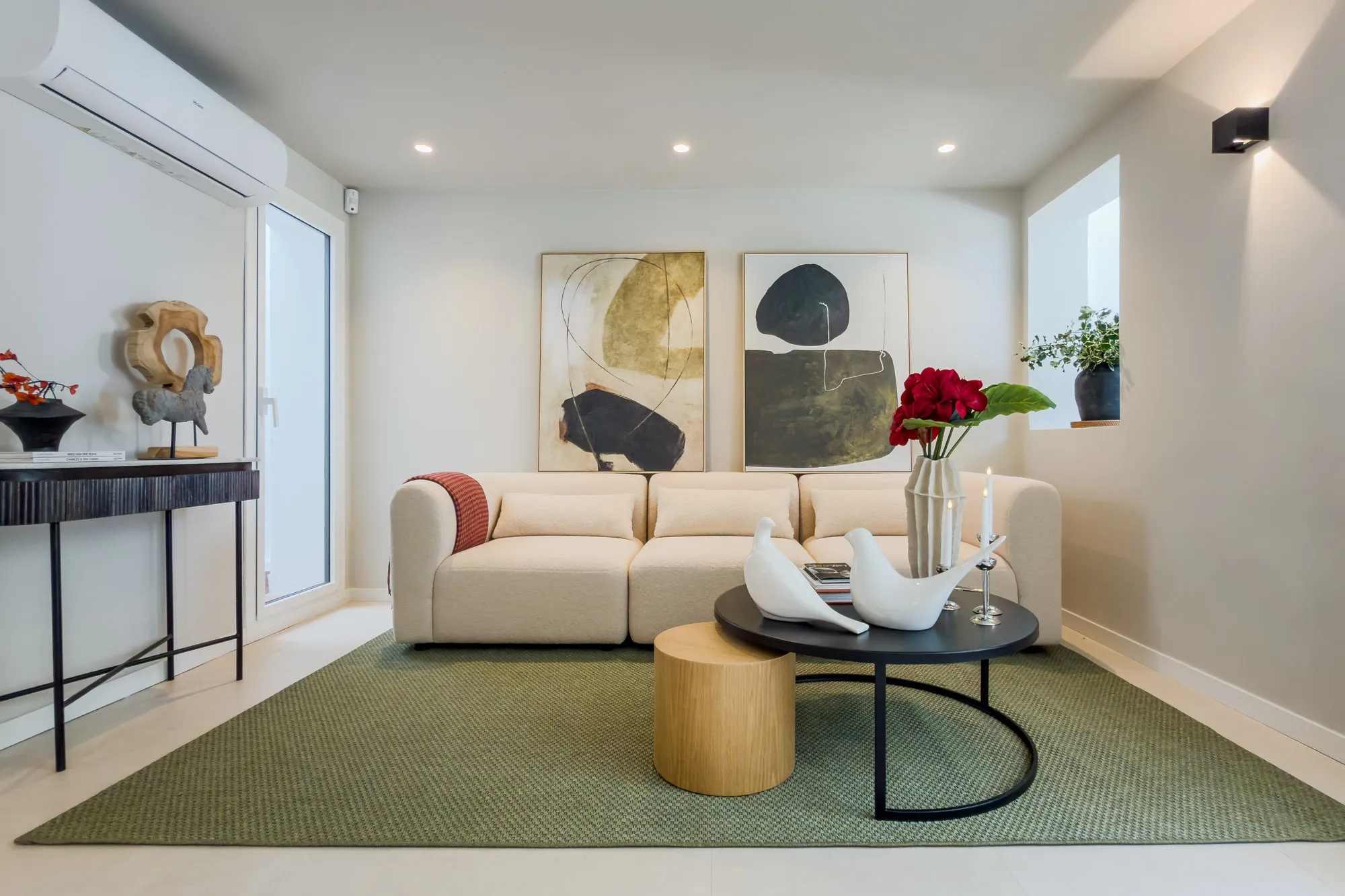 Salón de Joanot Martorell, en Sant Cugat del Vallès, tras el home staging